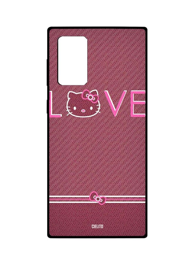 CIELITO Love Printed Case Cover For Samsung Galaxy Note20 Ultra Maroon/Pink/White - Image 1