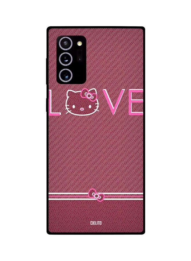 CIELITO Love Printed Case Cover For Samsung Galaxy Note20 Ultra Maroon/Pink/White - Image 2