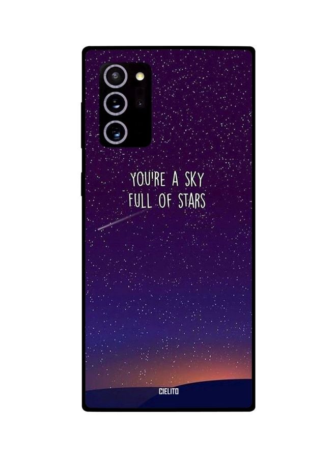 CIELITO You're A Sky Full Of Stars Printed Case Cover For Samsung Galaxy Note20 Ultra Purple/White/Blue - Image 2