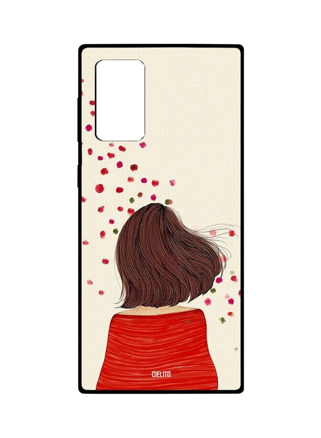CIELITO Printed Snap Case Cover For Samsung Galaxy Note20 Ultra Beige/Red/Brown - Image 1