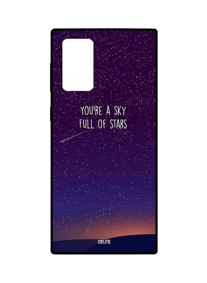 CIELITO You're A Sky Full Of Stars Printed Case Cover For Samsung Galaxy Note20 Ultra Purple/White/Blue - Image 1