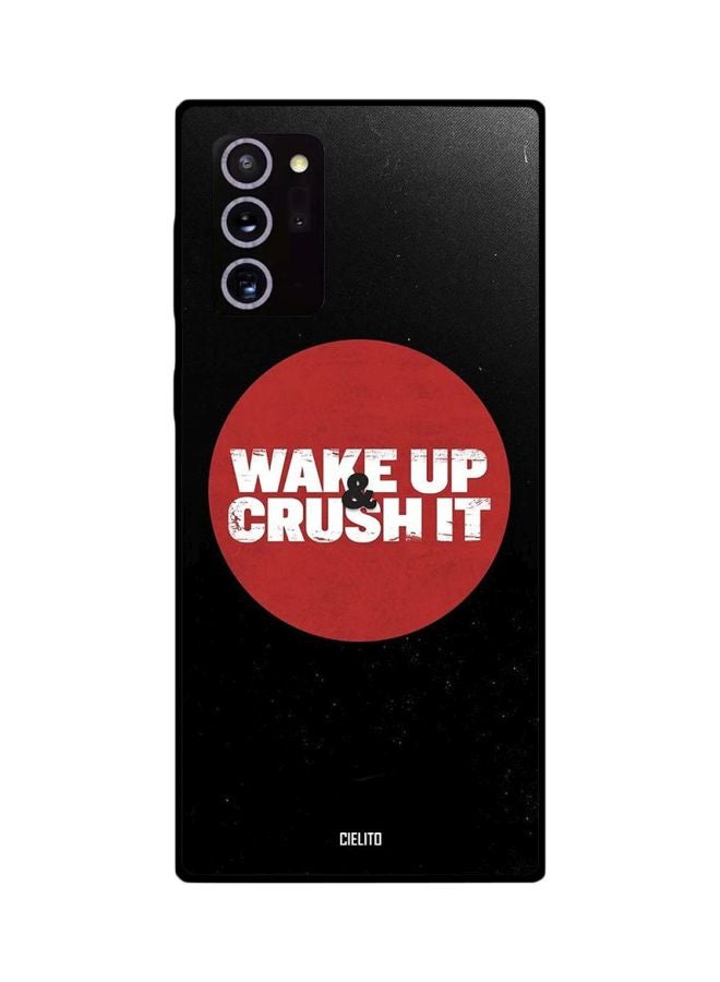 سيليتو غطاء حماية بطبعة عبارة "Wake Up And Crush It" لهاتف Samsung Galaxy Note 20 Ultra أسود/أحمر/أبيض - Image 2