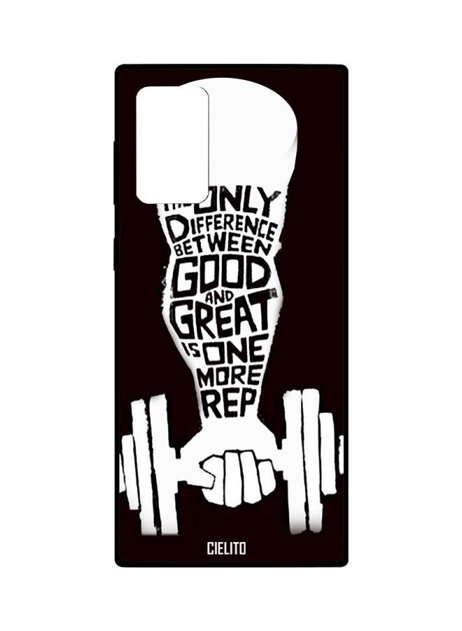 CIELITO Quote Printed Case Cover For Samsung Galaxy Note 20 Ultra Black/White - Image 1
