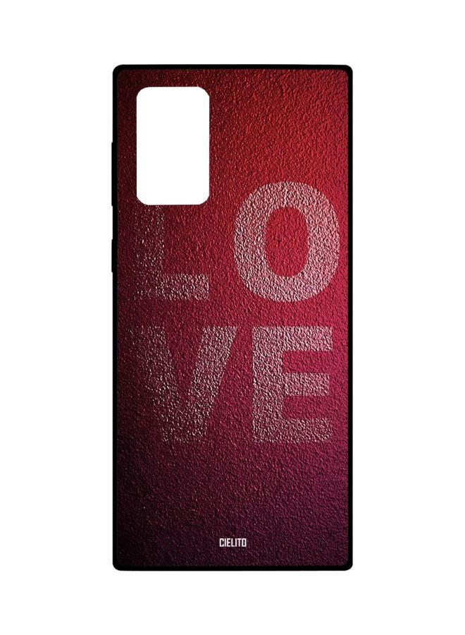 CIELITO Love Printed Case Cover For Samsung Galaxy Note20 Ultra Red/White - Image 1