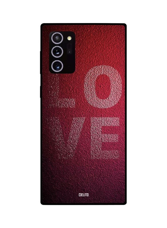 CIELITO Love Printed Case Cover For Samsung Galaxy Note20 Ultra Red/White - Image 2