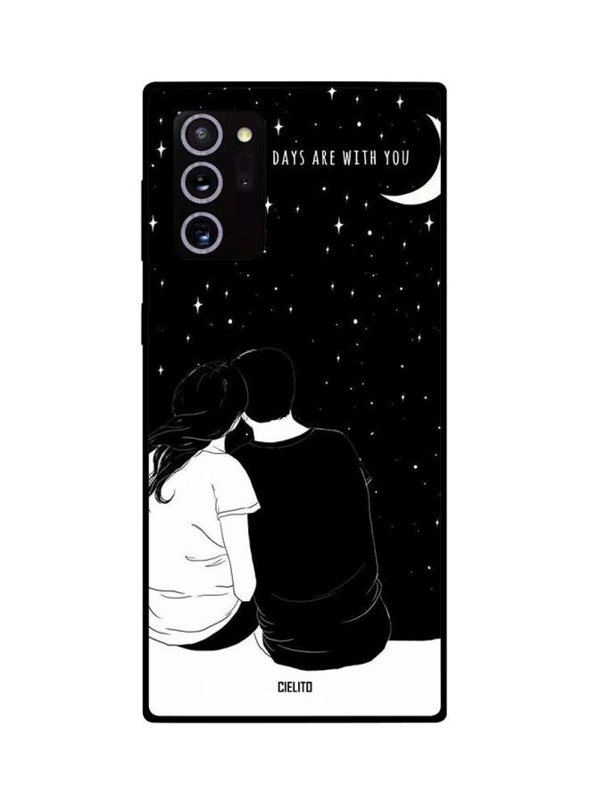 CIELITO Days Are With You Printed Case Cover For Samsung Galaxy Note20 Ultra Black/White - Image 2