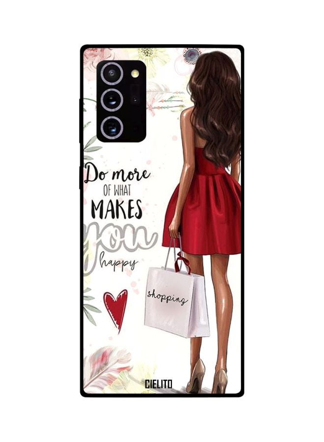 CIELITO Girl Quote Printed Case Cover For Samsung Galaxy Note20 Ultra White/Red/Beige  - Image 2