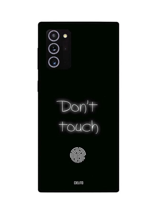 CIELITO Don't Touch Printed Case Cover For Samsung Galaxy Note20 Ultra Black/White - Image 2