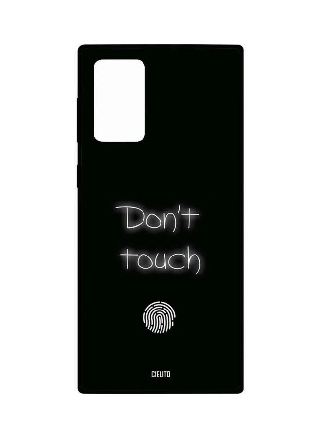 CIELITO Don't Touch Printed Case Cover For Samsung Galaxy Note20 Ultra Black/White - Image 1