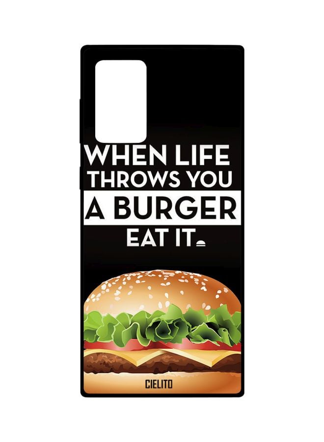 CIELITO Quote Printed Case Cover For Samsung Galaxy Note 20 Ultra Black/Green/White - Image 1