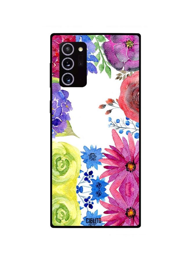 CIELITO Flower Printed Case Cover For Samsung Galaxy Note20 Ultra Pink/Green/Blue - Image 2