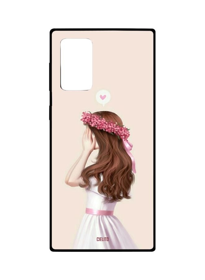 CIELITO Girl Printed Case Cover For Samsung Galaxy Note20 Ultra Beige/White/Brown - Image 1