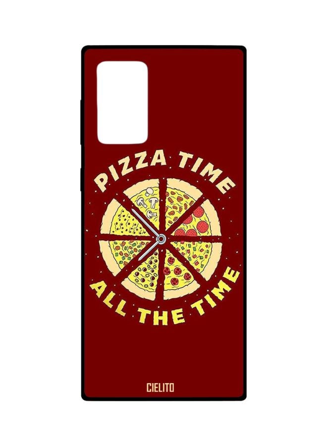 CIELITO Pizza Time All The Time Printed Case Cover For Samsung Galaxy Note20 Ultra Red/Yellow/Beige - Image 1