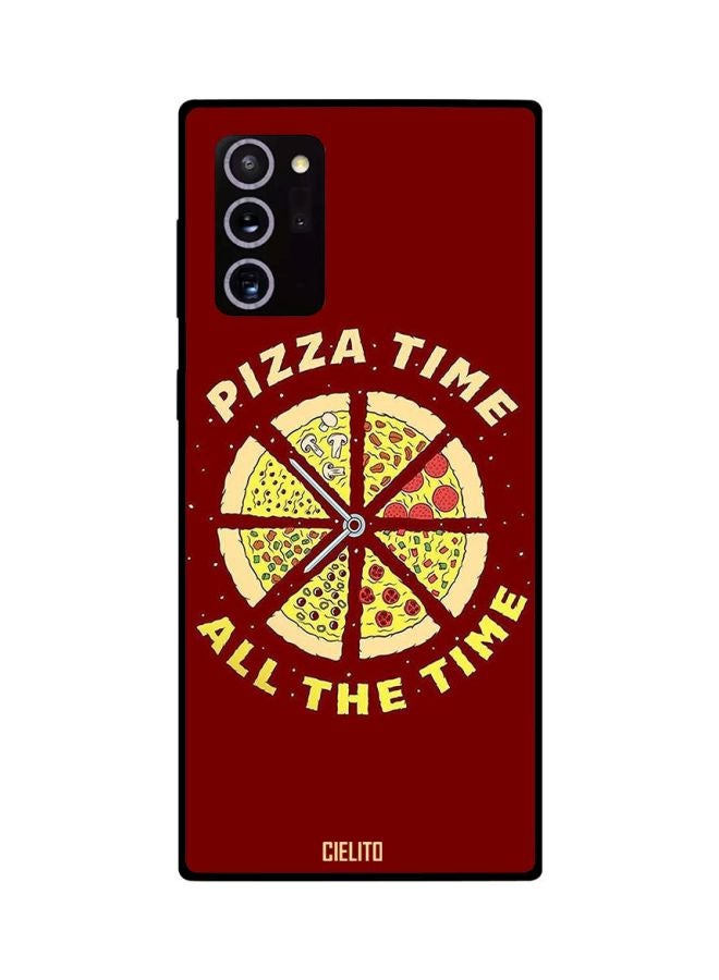 CIELITO Pizza Time All The Time Printed Case Cover For Samsung Galaxy Note20 Ultra Red/Yellow/Beige - Image 2