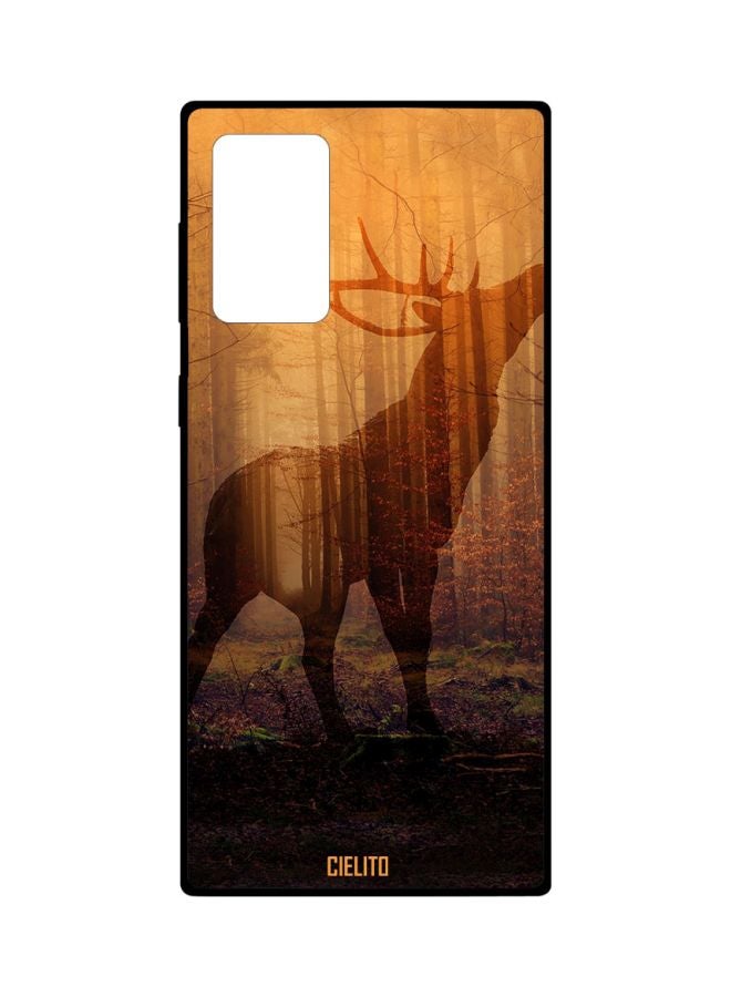 CIELITO Animal Printed Case Cover For Samsung Galaxy Note20 Ultra Orange/Violet/Brown - Image 1