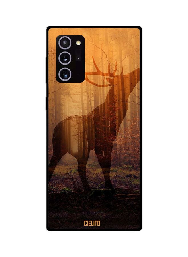 CIELITO Animal Printed Case Cover For Samsung Galaxy Note20 Ultra Orange/Violet/Brown - Image 2
