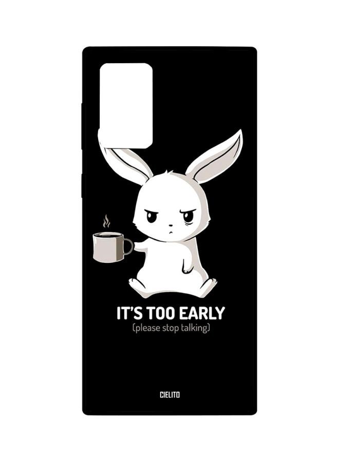CIELITO It's Too Early Printed Case Cover For Samsung Galaxy Note20 Ultra Black/White - Image 1