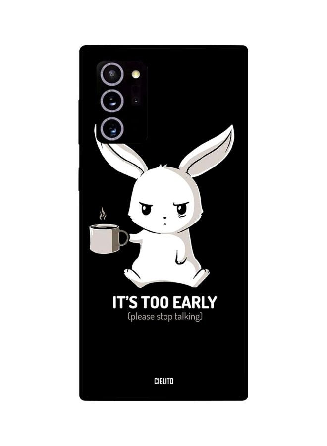CIELITO It's Too Early Printed Case Cover For Samsung Galaxy Note20 Ultra Black/White - Image 2
