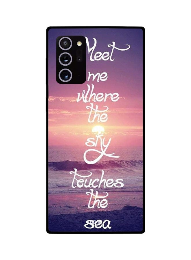 CIELITO Meet Me Where The Sky Printed Case Cover For Samsung Galaxy Note 20 Ultra Pink/Yellow/Purple - Image 2
