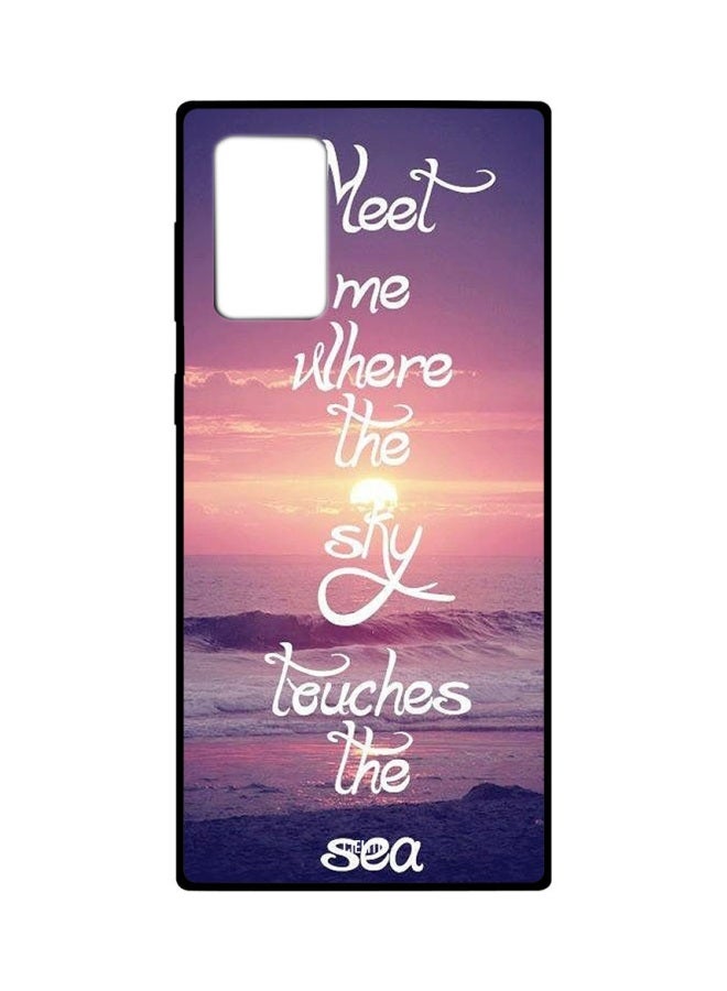 CIELITO Meet Me Where The Sky Printed Case Cover For Samsung Galaxy Note 20 Ultra Pink/Yellow/Purple - Image 1
