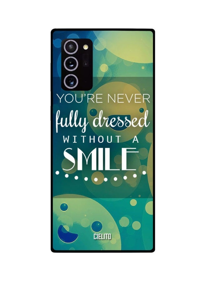 CIELITO Quote Printed Case Cover For Samsung Galaxy Note20 Ultra Green/Yellow/Blue - Image 2