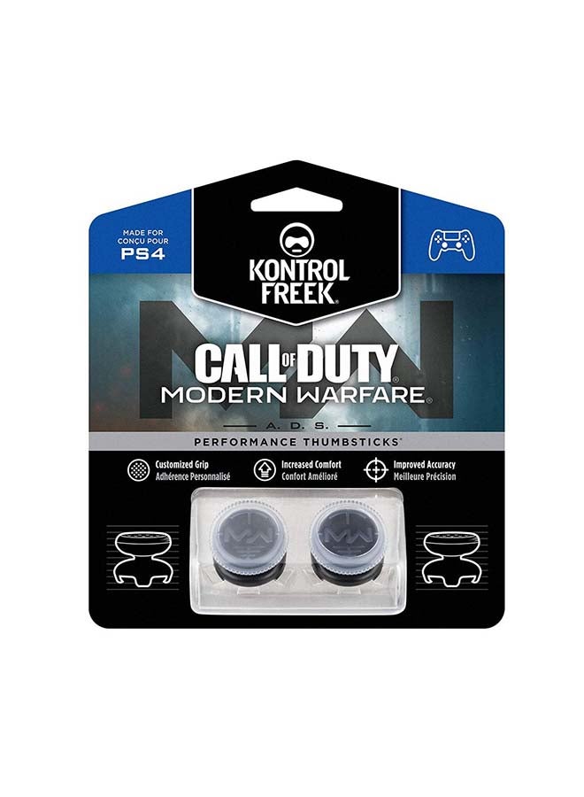 كنترول فريك KontrolFreek Call of Duty: Modern Warfare - أعواد التحكم في أداء الإعلانات لجهاز PlayStation 4 (PS4) - شفاف/أسود  - Image 1