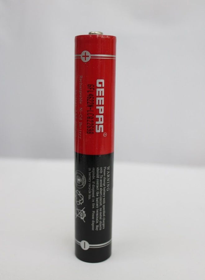 GEEPAS - 3 In 1 Rechargeable LED Handheld Flashlight Torch Black - Image 1
