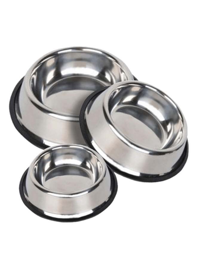 Les Filous Anti-Skid Stainless Steel Bowl Silver/Black 2900ml  - Image 2