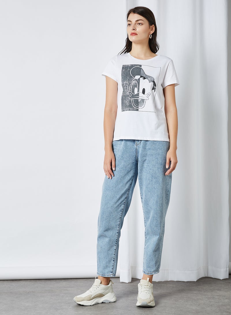 ONLY - Donald Duck T-Shirt White Donald Duck - Image 1