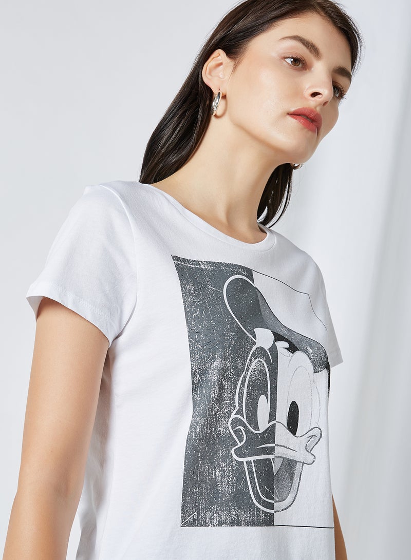ONLY - Donald Duck T-Shirt White Donald Duck - Image 1