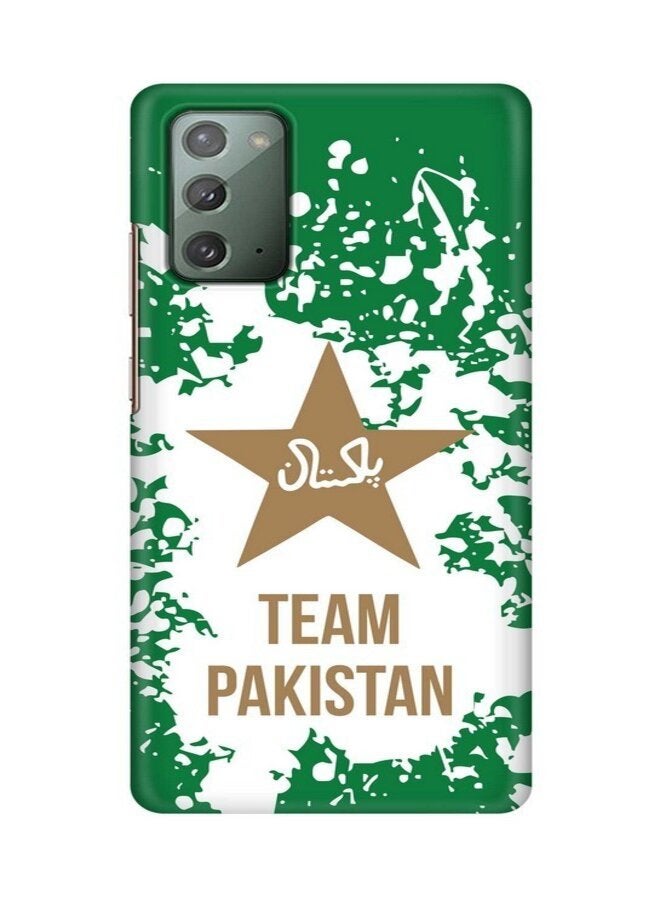 Stylizedd Samsung Galaxy Note 20 Case Slim Snap Classic Series Customized Mobile Cover Hard Pc Shield Matte Finish Print [Designed For Samsung Galaxy Note 20] - Team Pakistan Green