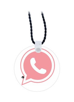 WhatsApp Icon Printed Pendant Necklace