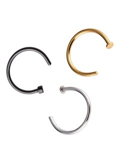 3 Piece C-Shaped Nose Ring Set - v1601216117/N40409562A_3