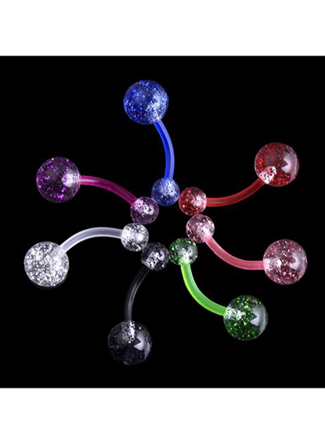 7-Piece Navel Piercing Surgical Belly Ring Set - Image 5