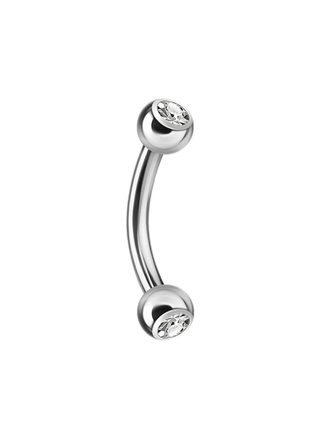 C-bo Stone Studded Curved Barbell Brow Ring