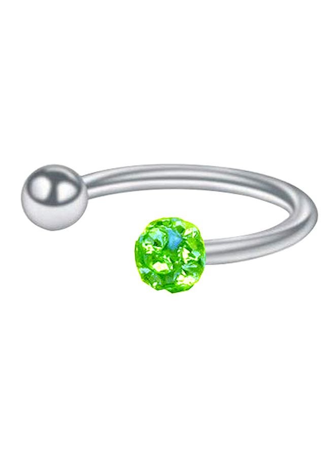 C-bo Stone Studded Circular Barbell Nose Ring