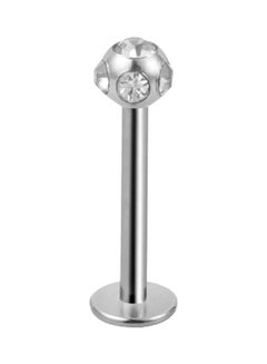 Stone Studded Labret Tongue Ring