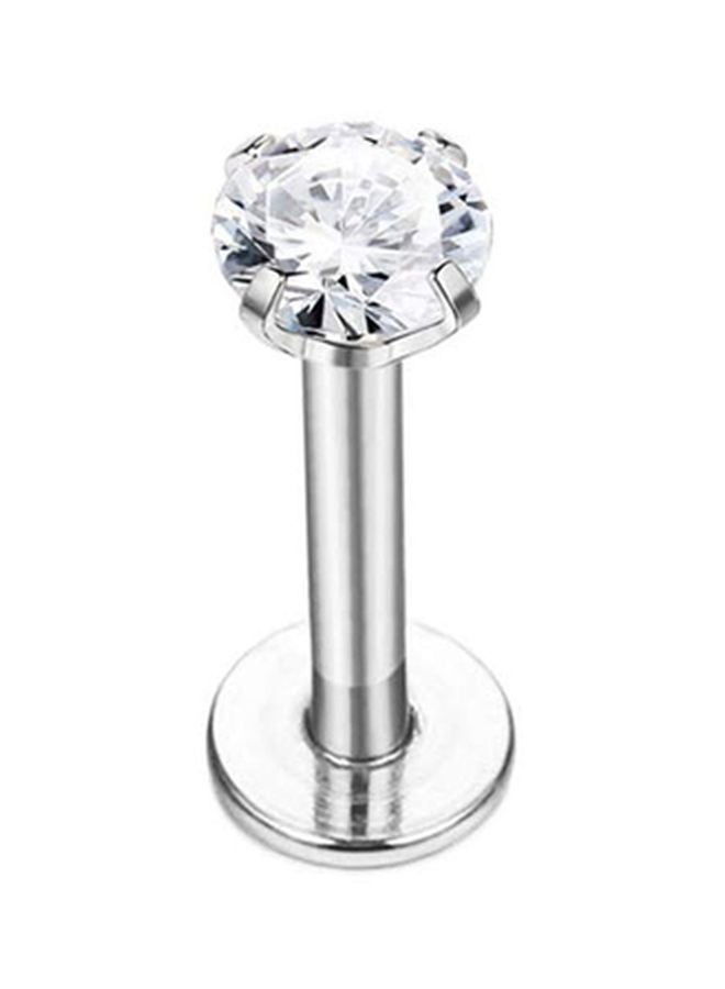 C-bo Stone Studded Labret Stud Lip Ring - Image 1