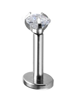 Stone Studded Labret Stud Lip Ring