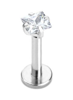 Crystal Studded Labret Stud Lip Ring