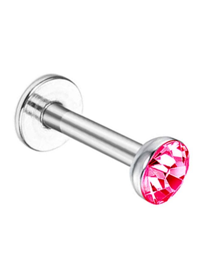 C-bo - Stone Studded Labret Tongue Ring - Image 1