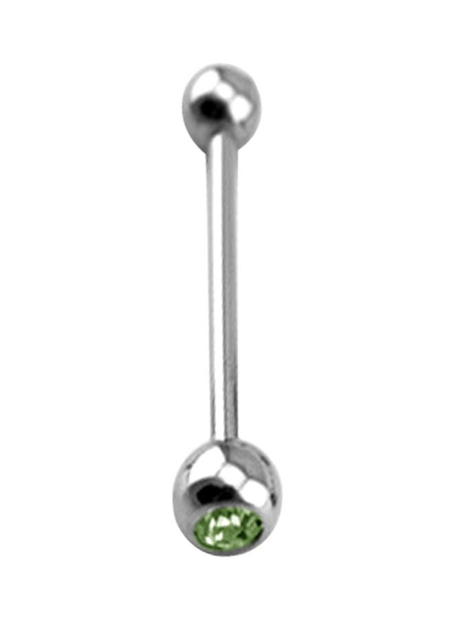 C-bo - Stone Studded Straight Barbell Brow Ring - Image 1