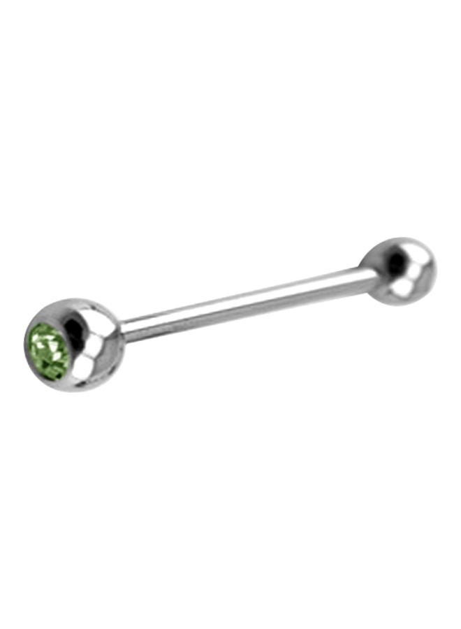 C-bo - Stone Studded Straight Barbell Brow Ring - Image 1