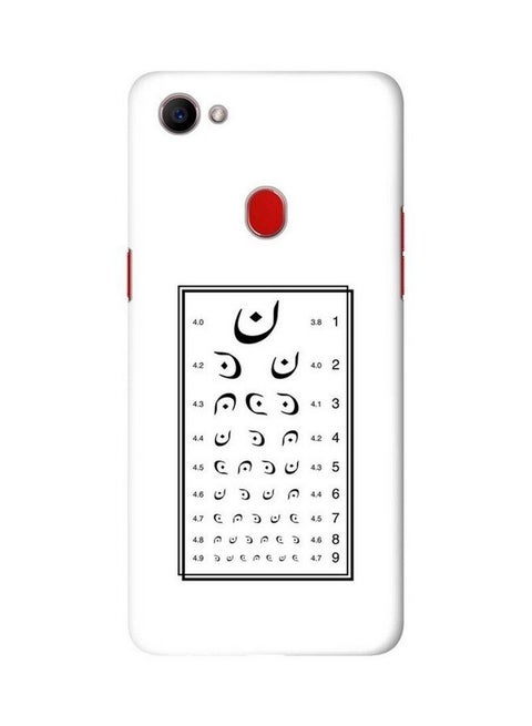 F7 Case Slim Snap Basic Series Customized Mobile Cover Hard Pc Shield Matte Finish Print - Eye Test Multi Color