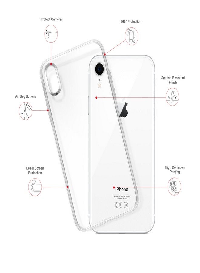 Classic Clear Soft TPU Gel Thin Flexible Case For iPhone XR  - Seen