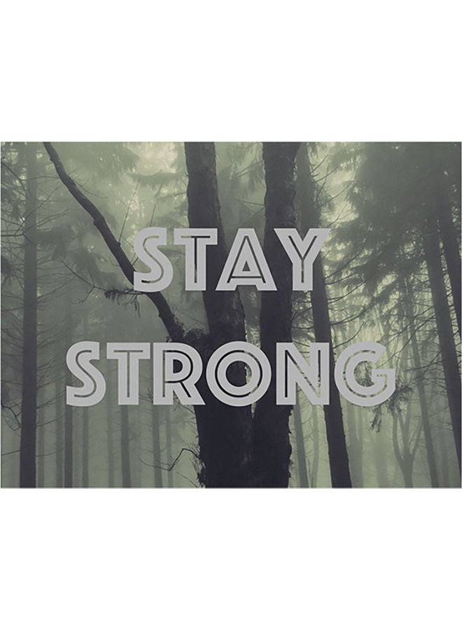 Fast Print Strong Themed Self Adhesive Wall Sticker Grey/Black/White 140x105cm