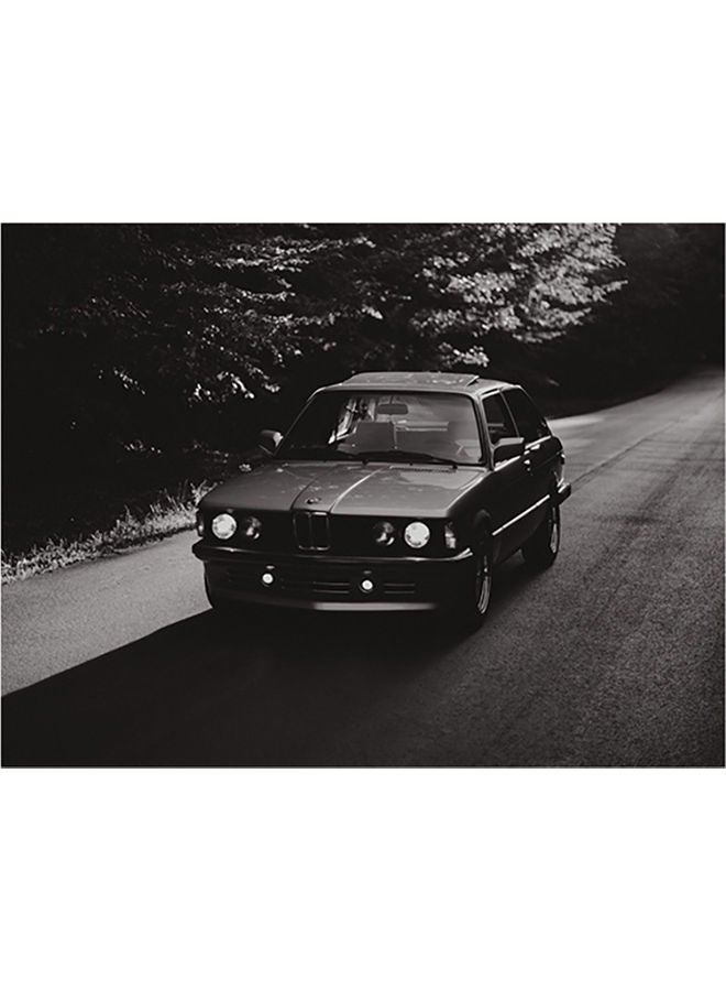 Fast Print BMW Themed Self Adhesive Wall Sticker Black/Grey 140x105cm