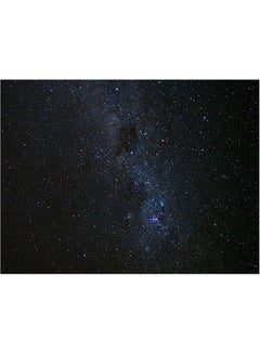 Fast Print Starry Sky Themed Self Adhesive Wall Sticker Black/Blue 140x105cm 