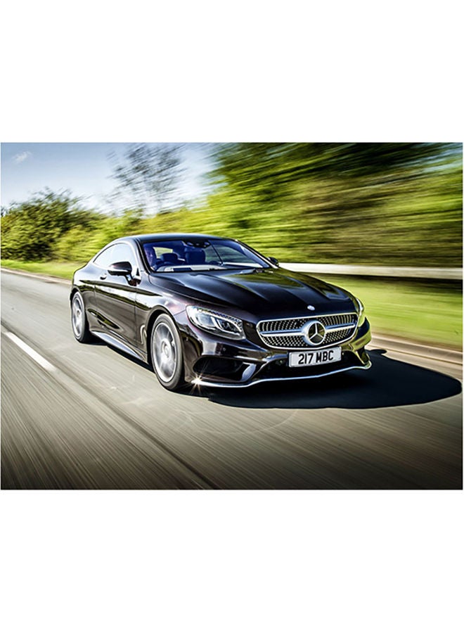 Mercedes-Benz Themed Wall Sticker Black/Blue/Green 140x105cm