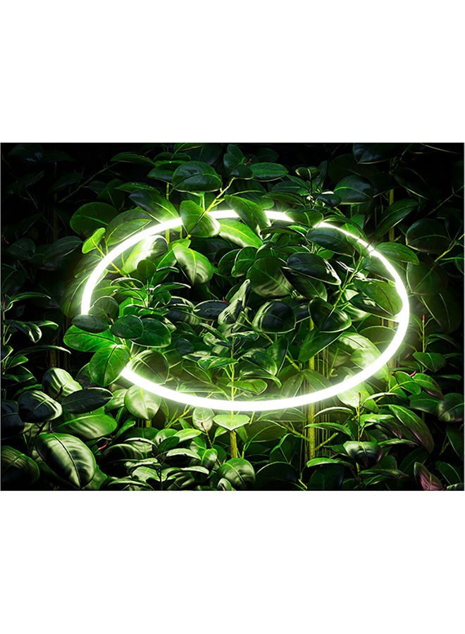 Fast Print Leaves Themed Wall Sticker Green/White/Yellow 140x105cm